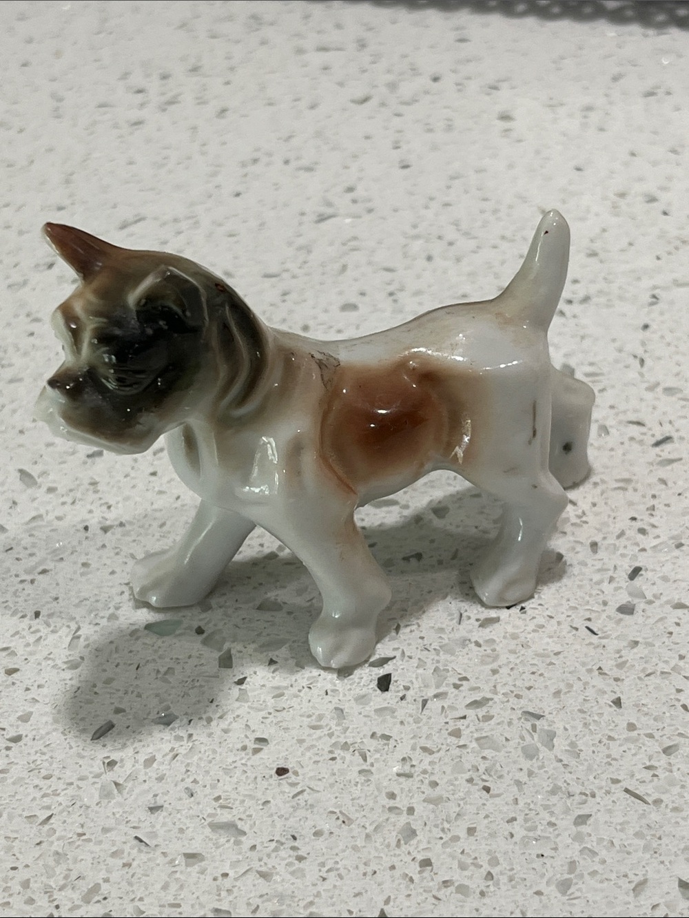 Vintage 40’s-50’s Porcelain French Bull Dog Figurine Hand Painted Japan
